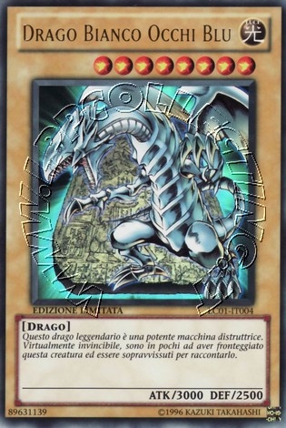 Drago Bianco Occhi Blu