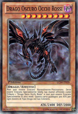 Drago Oscuro Occhi Rossi