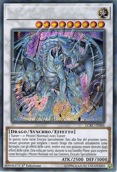 Drago Argento Occhi Azzurri