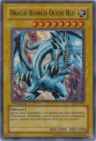 Drago Bianco Occhi Blu
