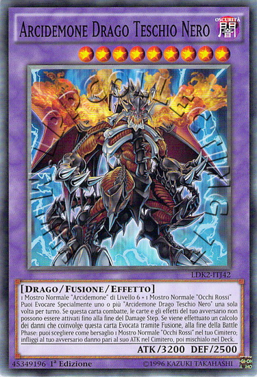 Arcidemone Drago Teschio Nero