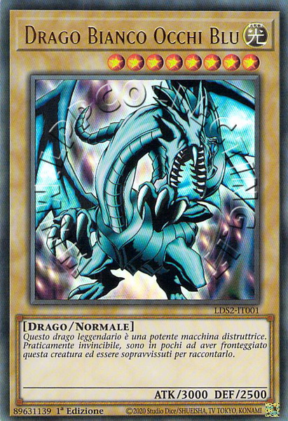 Drago Bianco Occhi Blu