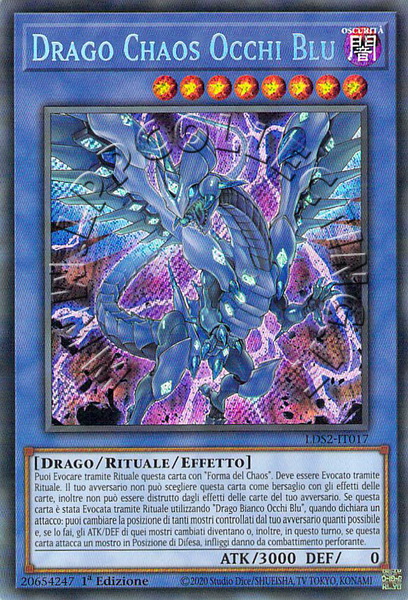 Drago Chaos Occhi Blu