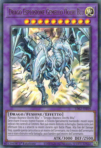 Drago Esplosione Gemello Occhi Blu