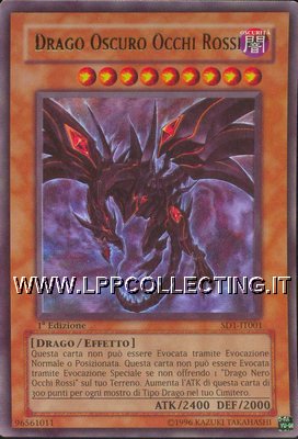 Drago Oscuro Occhi Rossi
