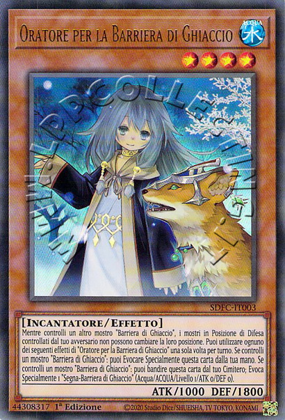 Oratore per la Barriera di Ghiaccio