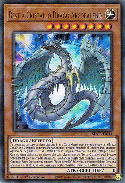 Bestia Cristallo Drago Arcobaleno