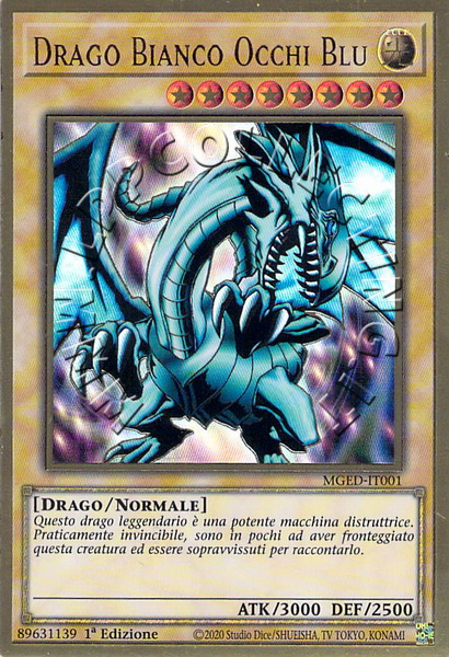 Drago Bianco Occhi Blu
