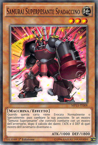 Samurai Superpesante Spadaccino