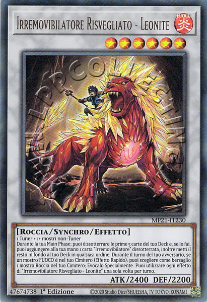 Irremovibilatore Risvegliato - Leonite