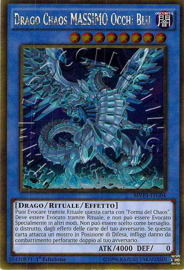 Drago Chaos MASSIMO Occhi Blu
