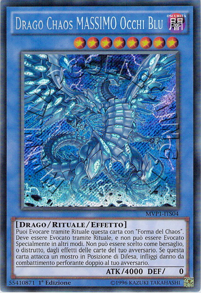 Drago Chaos MASSIMO Occhi Blu