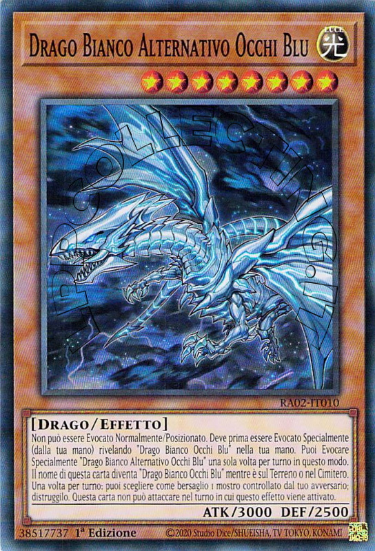 Drago Bianco Alternativo Occhi Blu