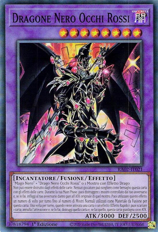 Dragone Nero Occhi Rossi 