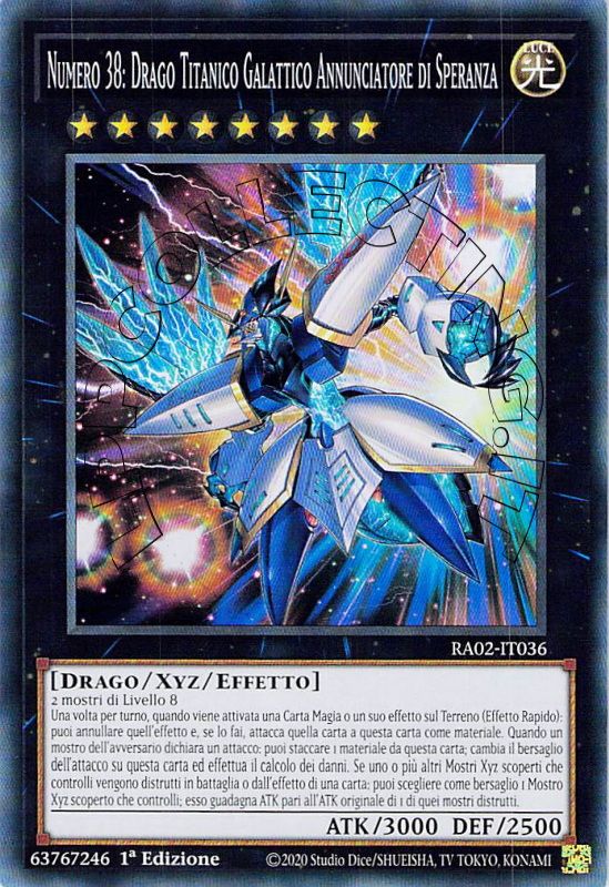Numero 38: Drago Titanico Galattico Annunciatore di Speranza
