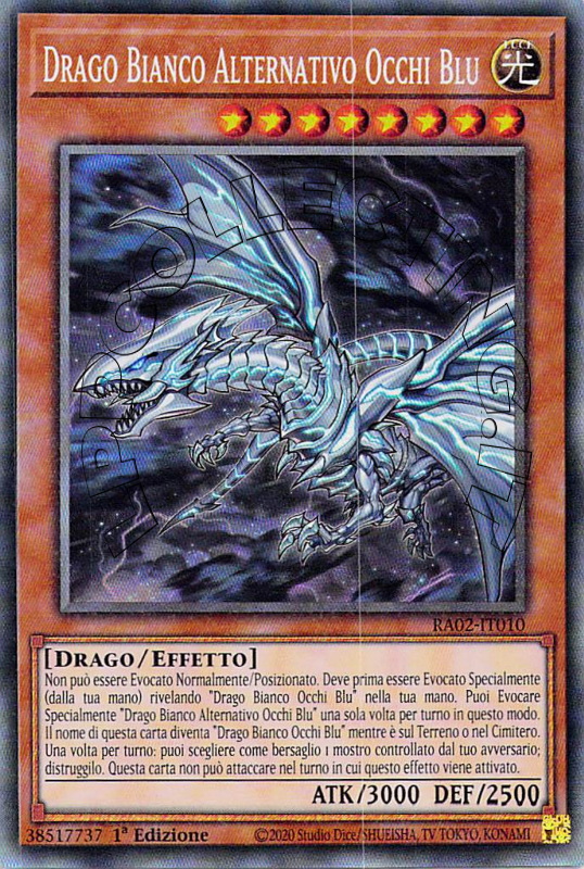 Drago Bianco Alternativo Occhi Blu
