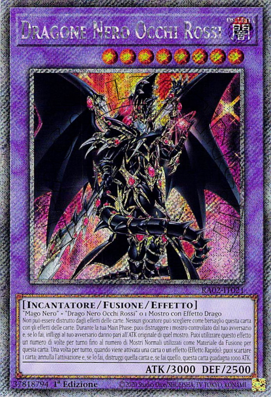 Dragone Nero Occhi Rossi 