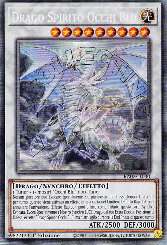 Drago Spirito Occhi Blu