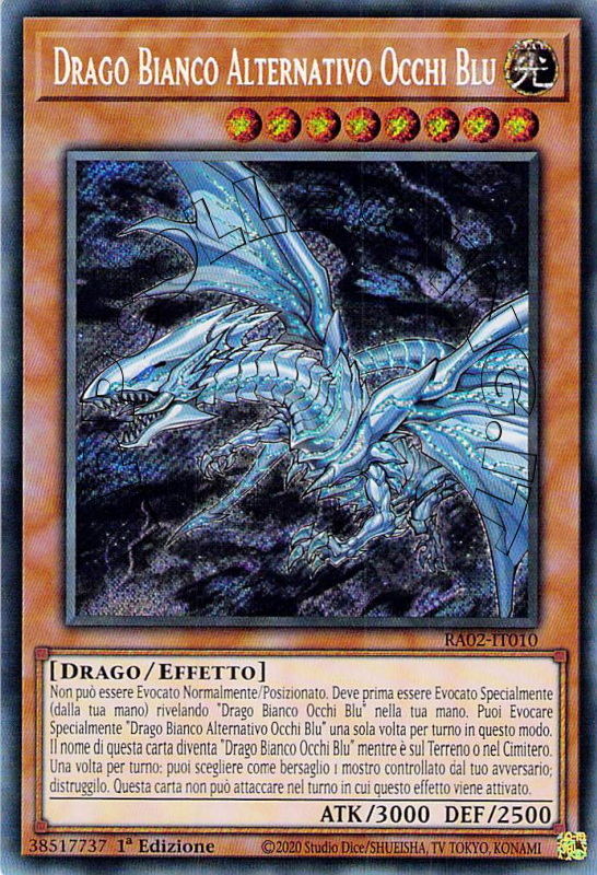Drago Bianco Alternativo Occhi Blu