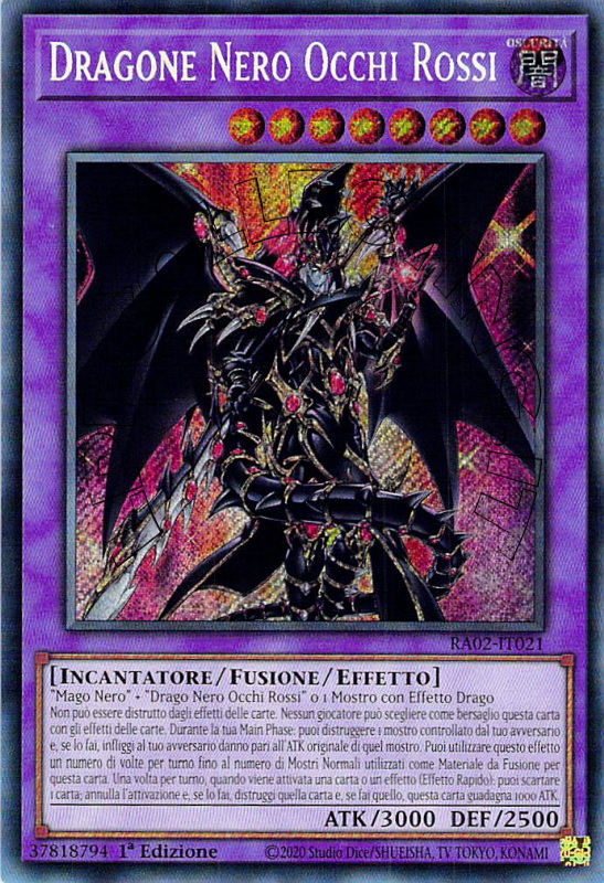 Dragone Nero Occhi Rossi 