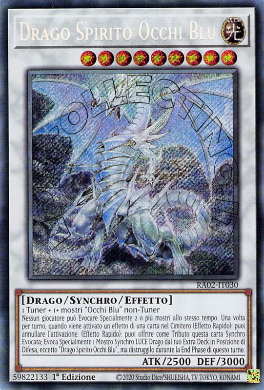 Drago Spirito Occhi Blu