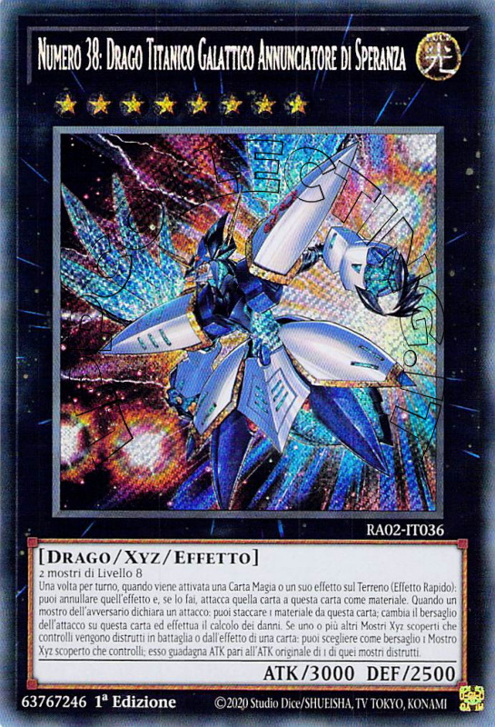 Numero 38: Drago Titanico Galattico Annunciatore di Speranza