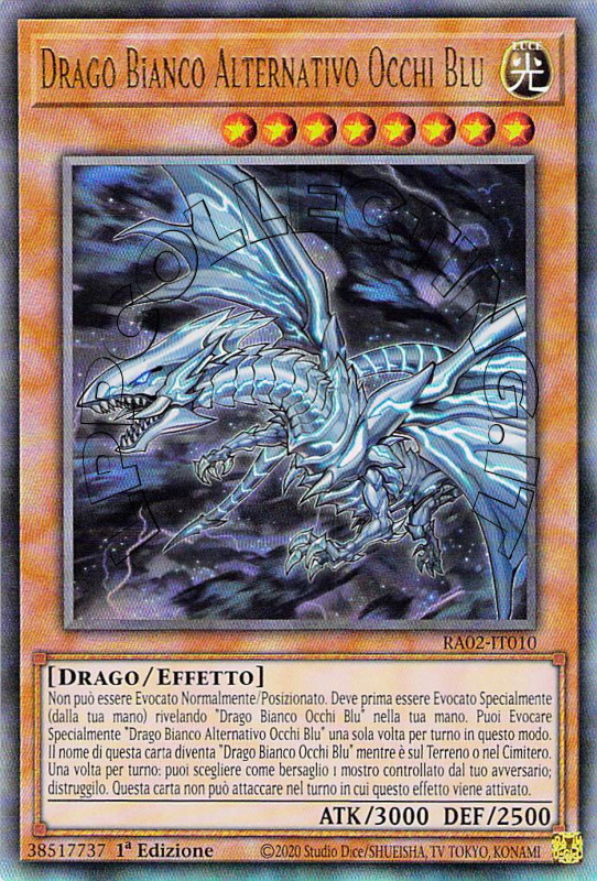 Drago Bianco Alternativo Occhi Blu