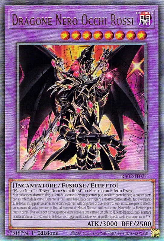 Dragone Nero Occhi Rossi 
