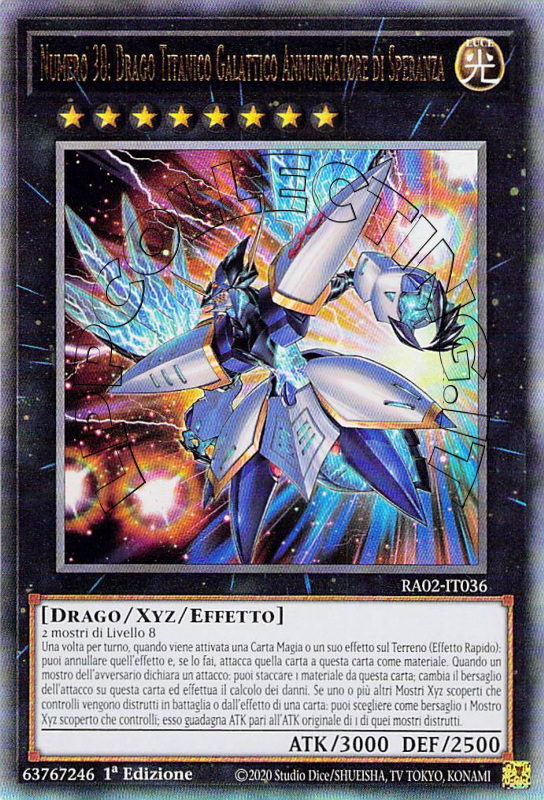 Numero 38: Drago Titanico Galattico Annunciatore di Speranza