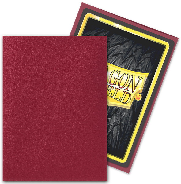 Dragon Shield - Confezione 100 Sleeves Standard Matte Blood Red