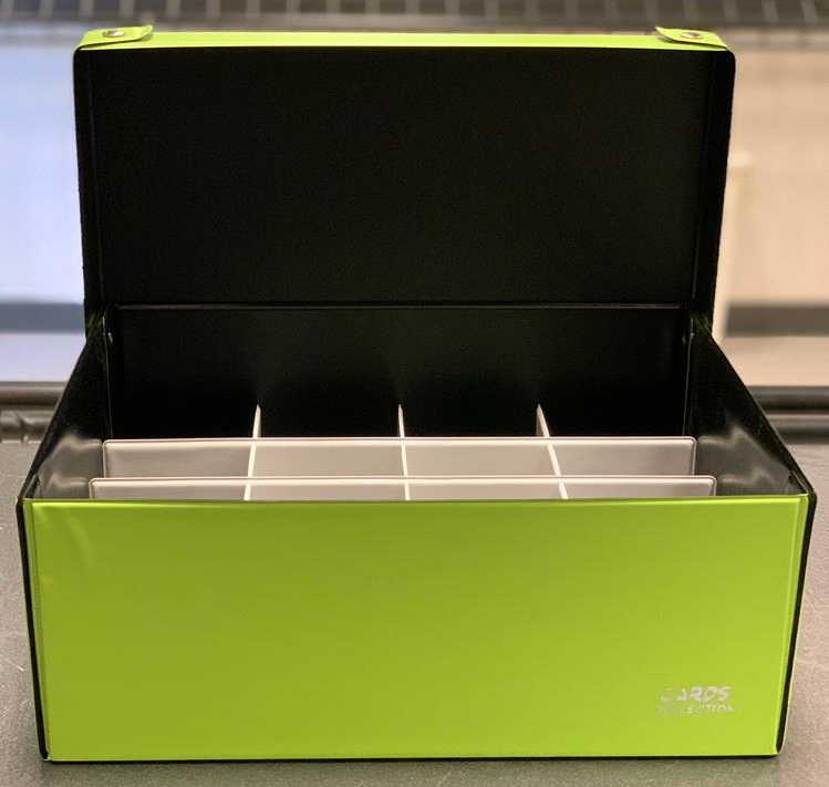 Cards Collection - Scatola per Bustine da 20 spazi Lime/White