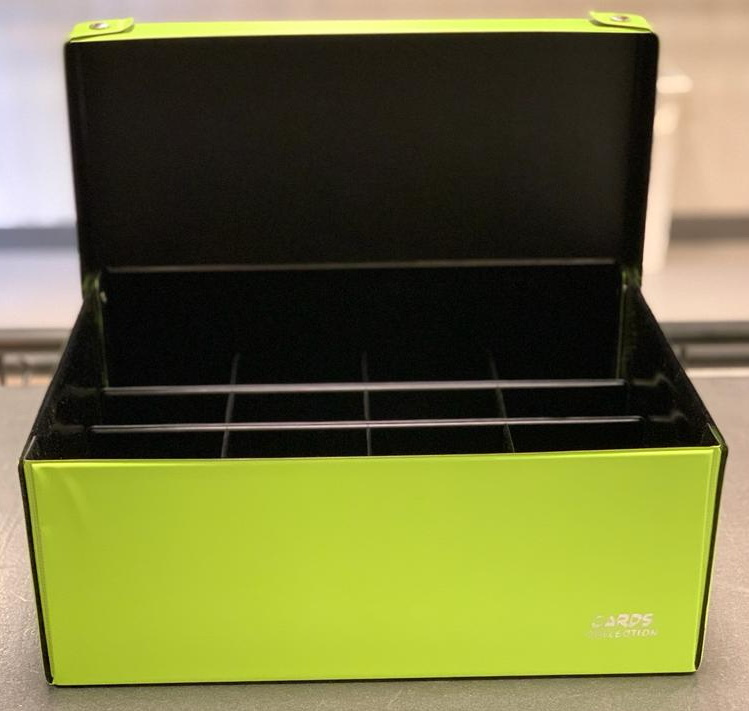 Cards Collection - Scatola per Bustine da 20 spazi Lime/Black
