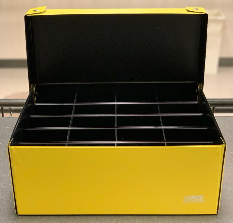 Cards Collection - Scatola Gradate da 20 spazi Yellow/Black