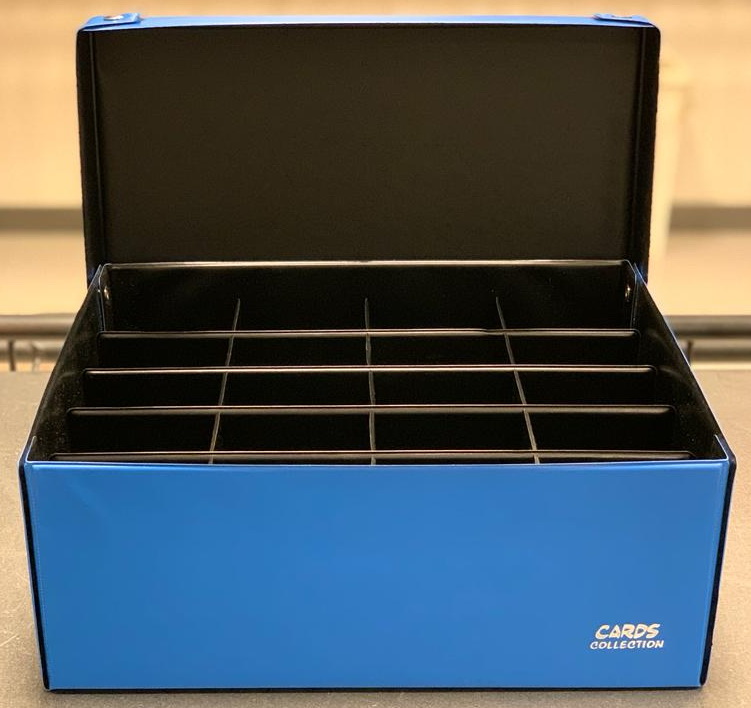 Cards Collection - Scatola Gradate da 20 spazi Sky Blue/Black