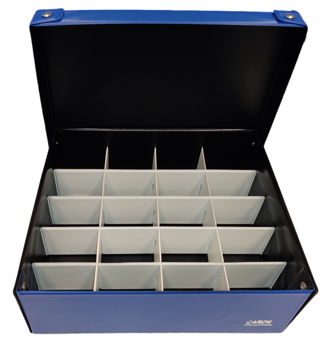 Cards Collection - Scatola Toploader da 20 spazi Electric Blue/White