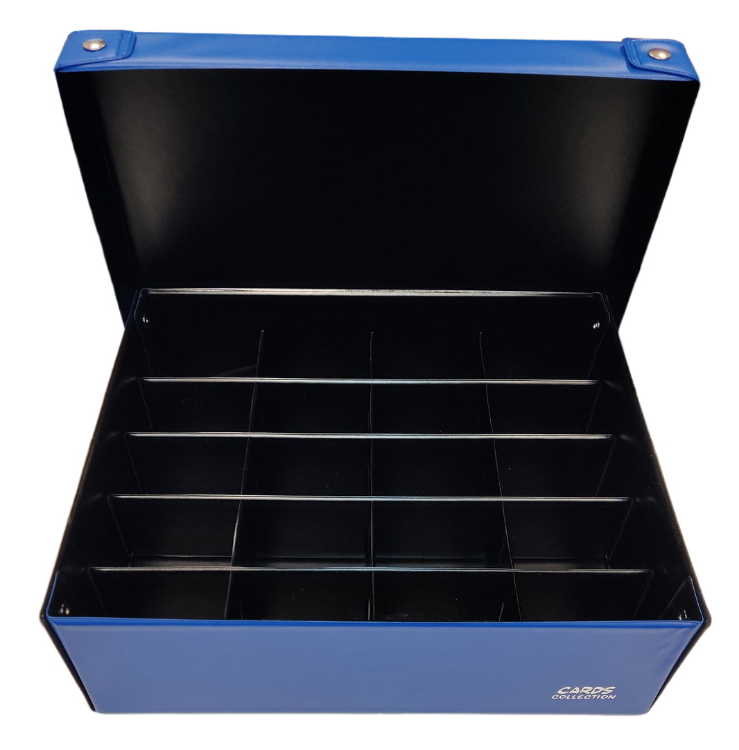 Cards Collection - Scatola Toploader da 20 spazi Electric Blue/Black