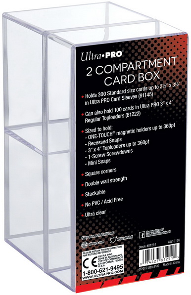 Ultra-PRO - Scatola Two Compartment Card Box