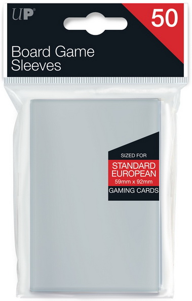 Ultra Pro - Confezione 50 Board Game Sleeves 59x92 mm (for Standard European Board Game Cards)