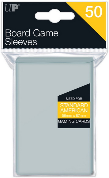 Ultra-PRO - Confezione 50 Board Game Sleeves 56x87 mm (for Standard American Gaming Cards)