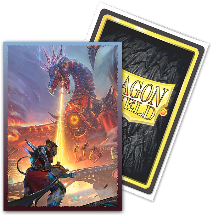 [A09] Dragon Shield - Confezione 60 Sleeves Japanese Size Art Brushed Bolt Reaper