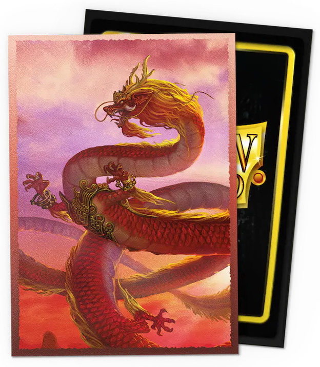[A17] Dragon Shield - Confezione 60 Sleeves Japanese Size Art Matte Dual Year of the Wood Dragon