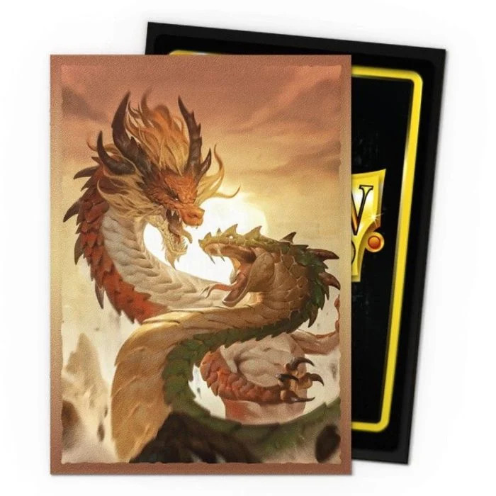 [A21] Dragon Shield - Confezione 60 Sleeves Japanese Size Art Matte Dual Wood Snake 2025