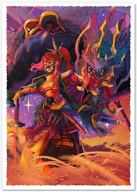 [A22] Dragon Shield - Confezione 60 Sleeves Japanese Size Art Matte The Fallen