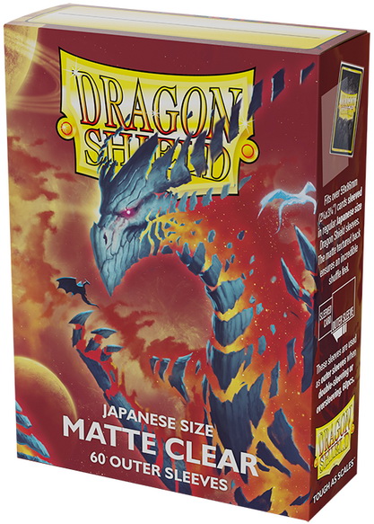 Dragon Shield - Confezione 60 Sleeves Japanese Size Outer Matte Clear