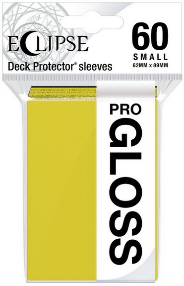 Ultra-PRO - Confezione 60 Sleeves Small size Eclipse Pro Gloss Lemon Yellow