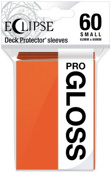 Ultra-PRO - Confezione 60 Sleeves Small size Eclipse Pro Gloss Pumpkin Orange