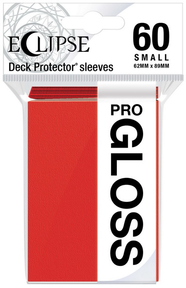 Ultra-PRO - Confezione 60 Sleeves Small size Eclipse Pro Gloss Apple Red