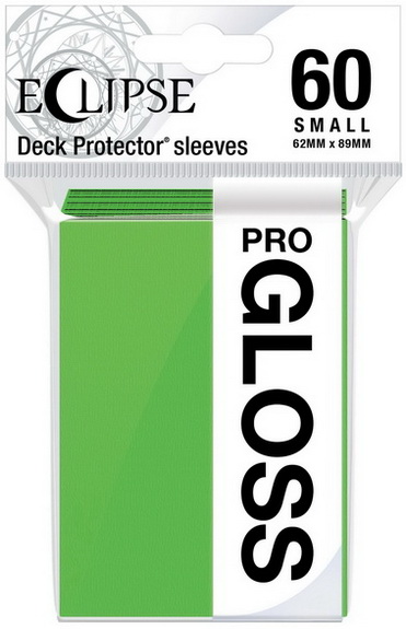 Ultra-PRO - Confezione 60 Sleeves Small size Eclipse Pro Gloss Lime Green