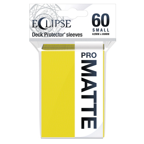 Ultra-PRO - Confezione 60 Sleeves Small size Eclipse Pro Matte Lemon Yellow