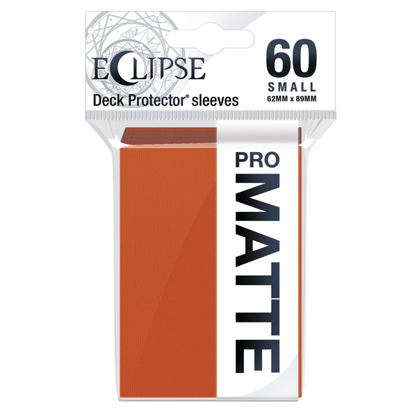 Ultra-PRO - Confezione 60 Sleeves Small size Eclipse Pro Matte Pumpkin Orange
